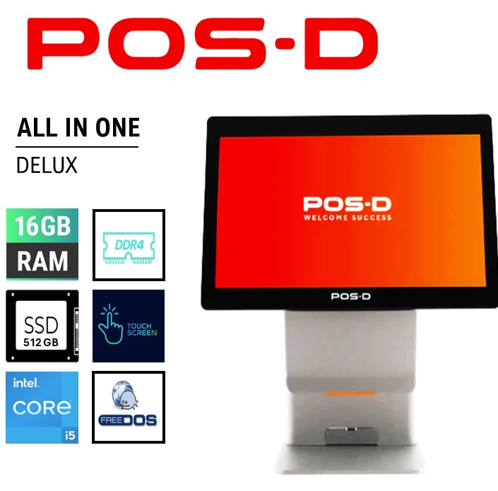 PC ALL IN ONE CORE I5-1135 POD-D DELUXE 16GB/512SSD MONITOR 15"6/TOUCH SCREEN,WIN-11